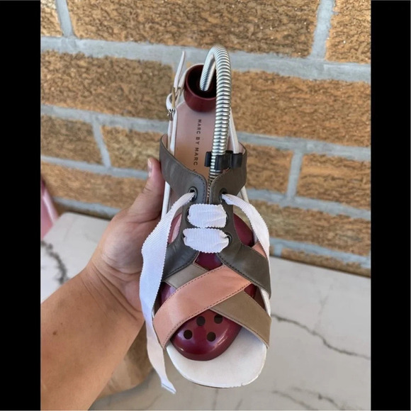 Marc by Marc Jacobs multicolored heel sandals 37/6.5 - Picture 12 of 16